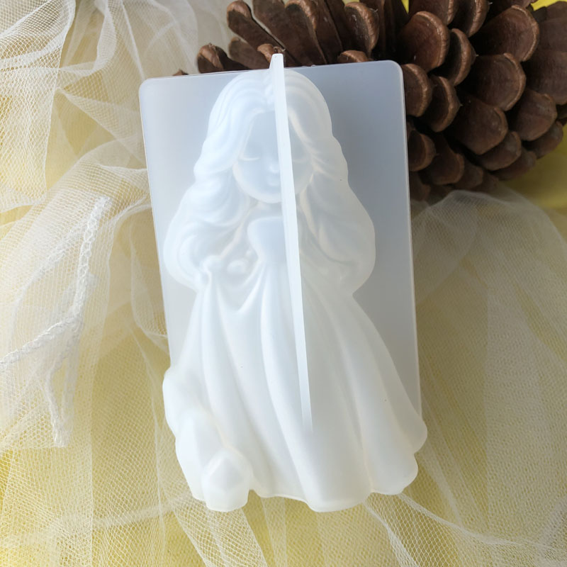 Candle Making Classes - 3D Cute Princess Silicone Candle Mould