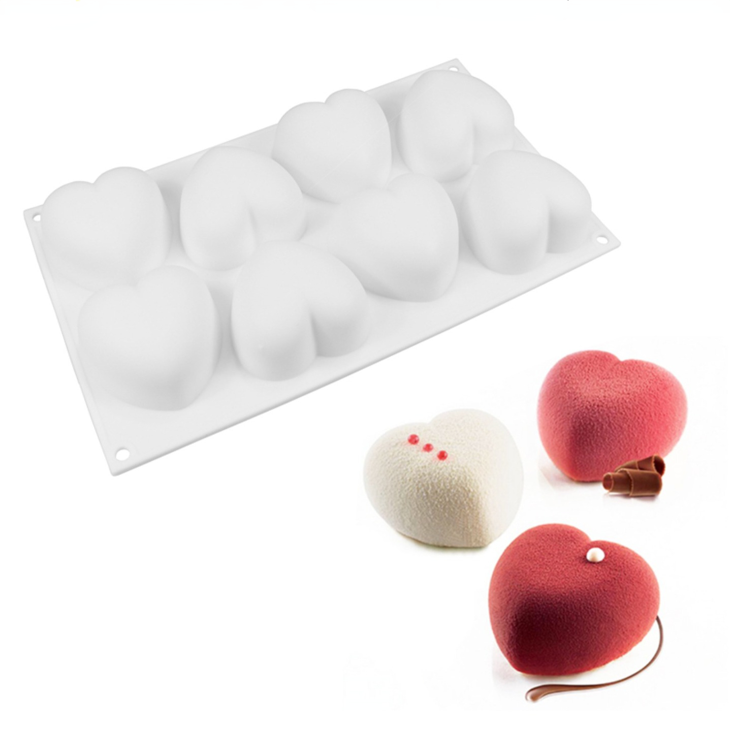 Candle Making Classes - Love Heart Silicone Soap Mold Handmade