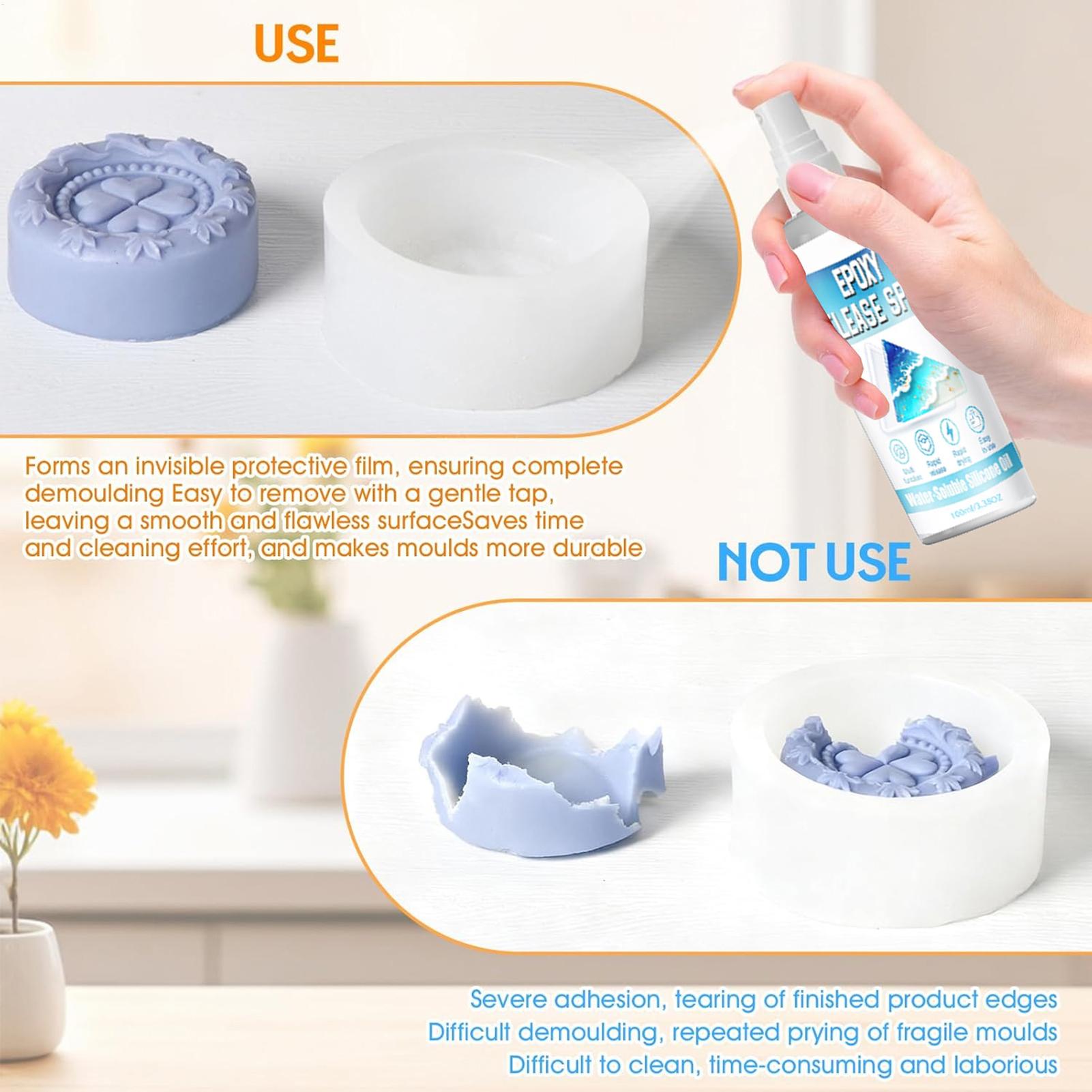 100ml Silicone Release Spray E - đánh giá và giá Candle Making Moulds