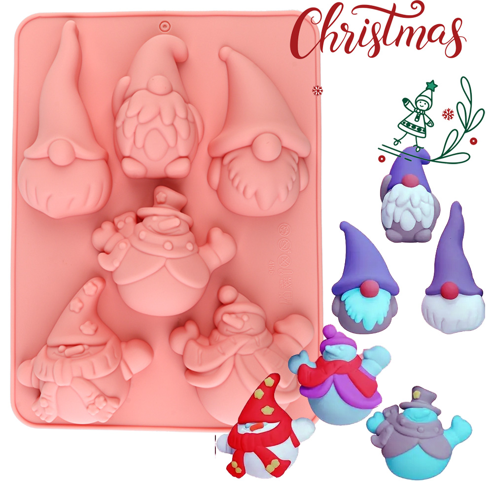 6-Cavity Christmas Gnome Cake  - đánh giá và giá Candle Making Classes