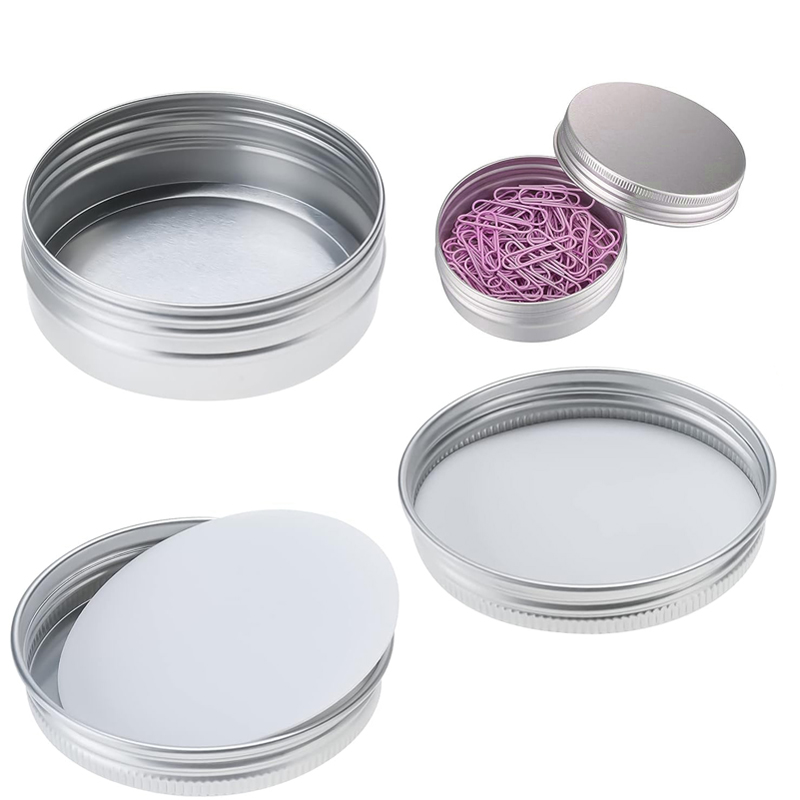 1/5/10pcs 5-250ml Empty Silver - đánh giá và giá Tin Container Lid