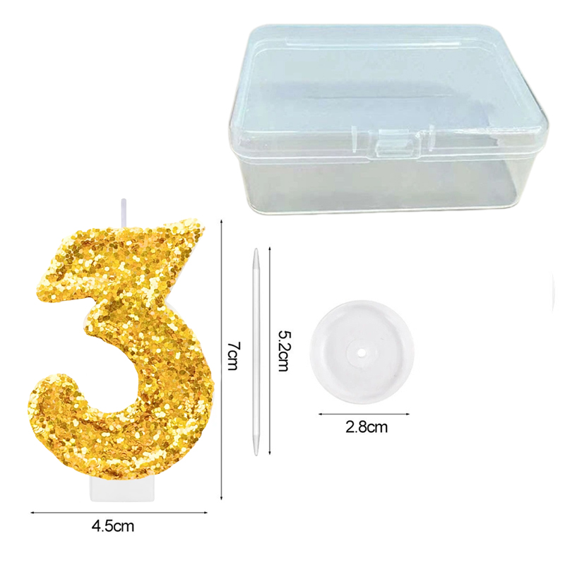 Digital Birthday Candle Gold C - đánh giá và giá Paraffin Candle Wax
