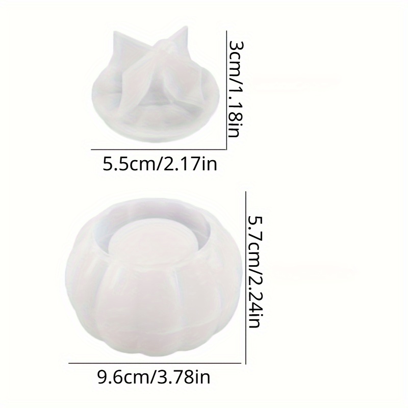 2pcs Pumpkin Jar Silicone Mold - đánh giá và giá Candle Making Moulds