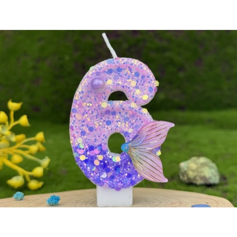Glitter Purple Gradient Mermai - đánh giá và giá Paraffin Candle Wax