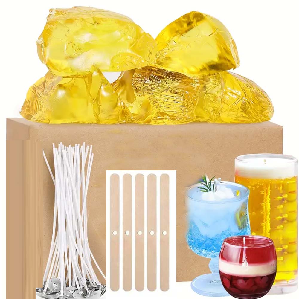 200g Yellow Clear Gel Jelly Wa - đánh giá và giá Candle Making Wicks