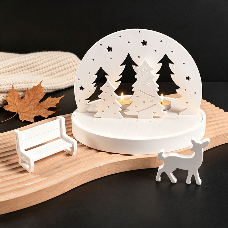 Christmas Elk Tealight Candle  - đánh giá và giá Candle Making Moulds