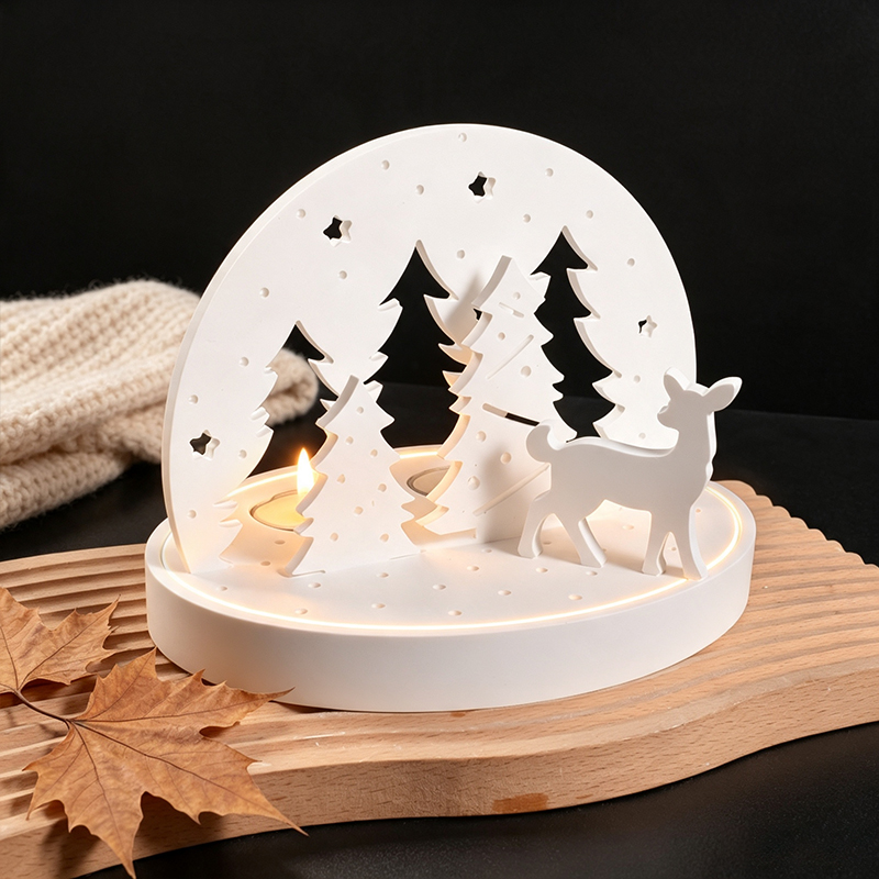 Christmas Elk Tealight Candle  - đánh giá và giá Candle Making Moulds
