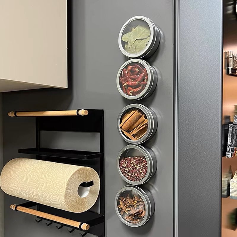 Magnetic Spice Tins with Clear - đánh giá và giá Tin Container Lid