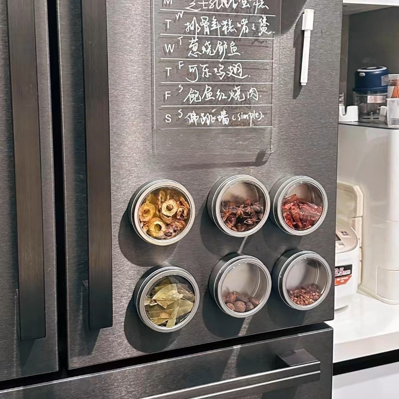Magnetic Spice Tins with Clear - đánh giá và giá Tin Container Lid