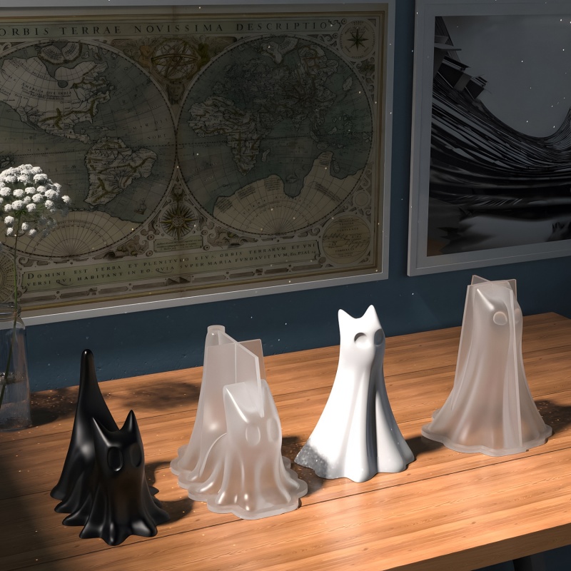Ghost Cat Halloween Desktop Or - đánh giá và giá Candle Making Classes