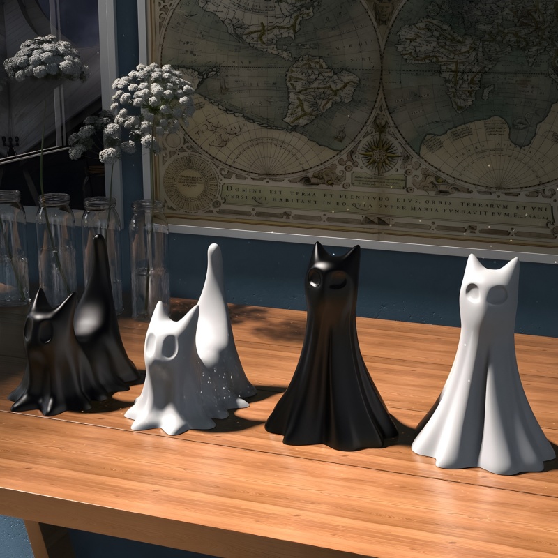 Ghost Cat Halloween Desktop Or - đánh giá và giá Candle Making Classes