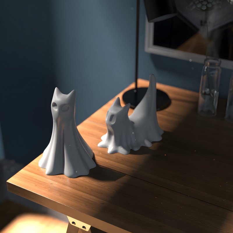 Ghost Cat Halloween Desktop Or - đánh giá và giá Candle Making Classes