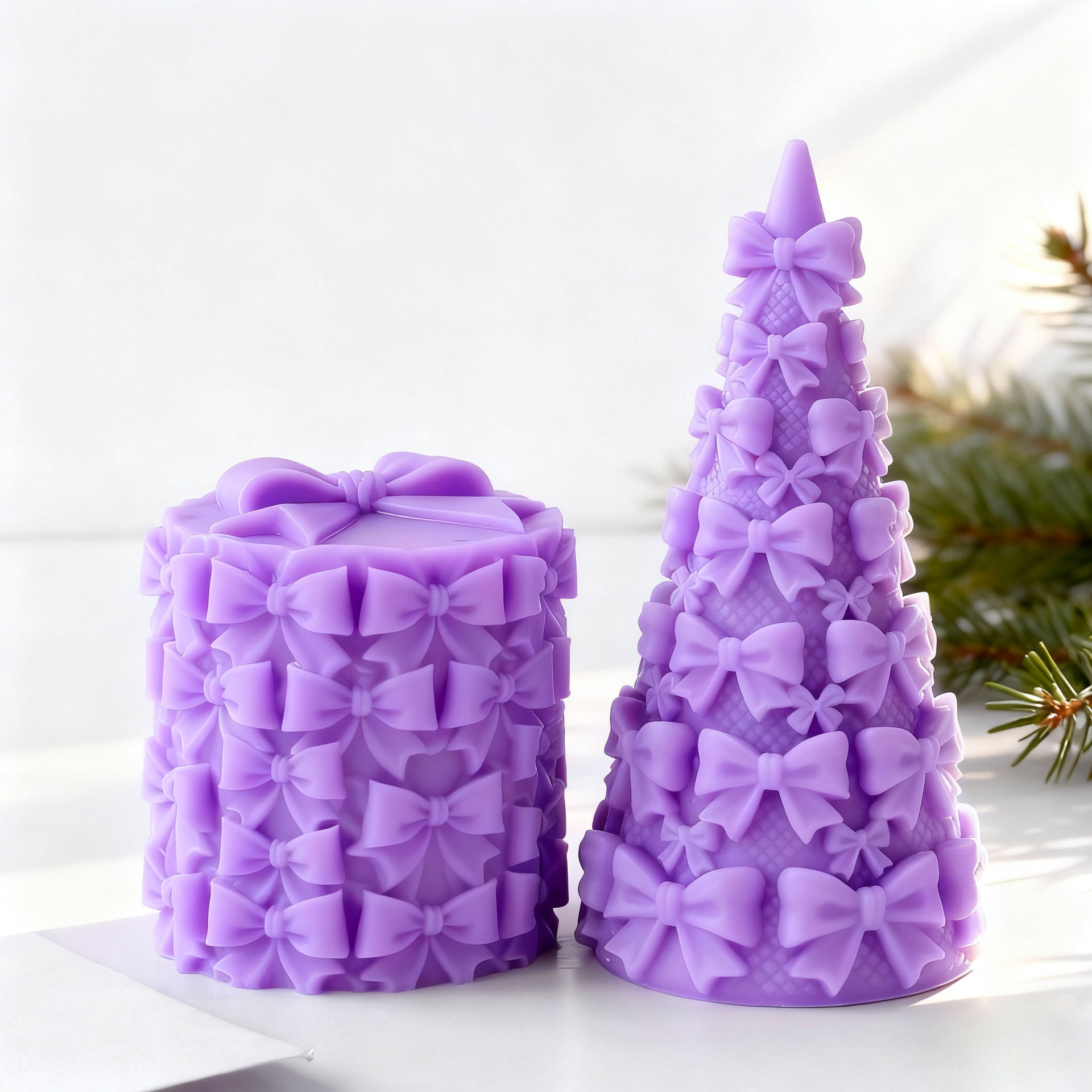 3D Bow Tie Christmas Tree Gift - đánh giá và giá Kraft Box Candle