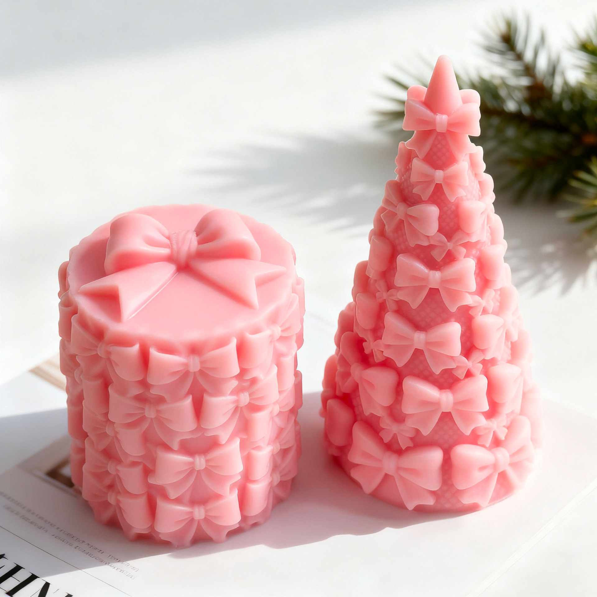 3D Bow Tie Christmas Tree Gift - đánh giá và giá Kraft Box Candle
