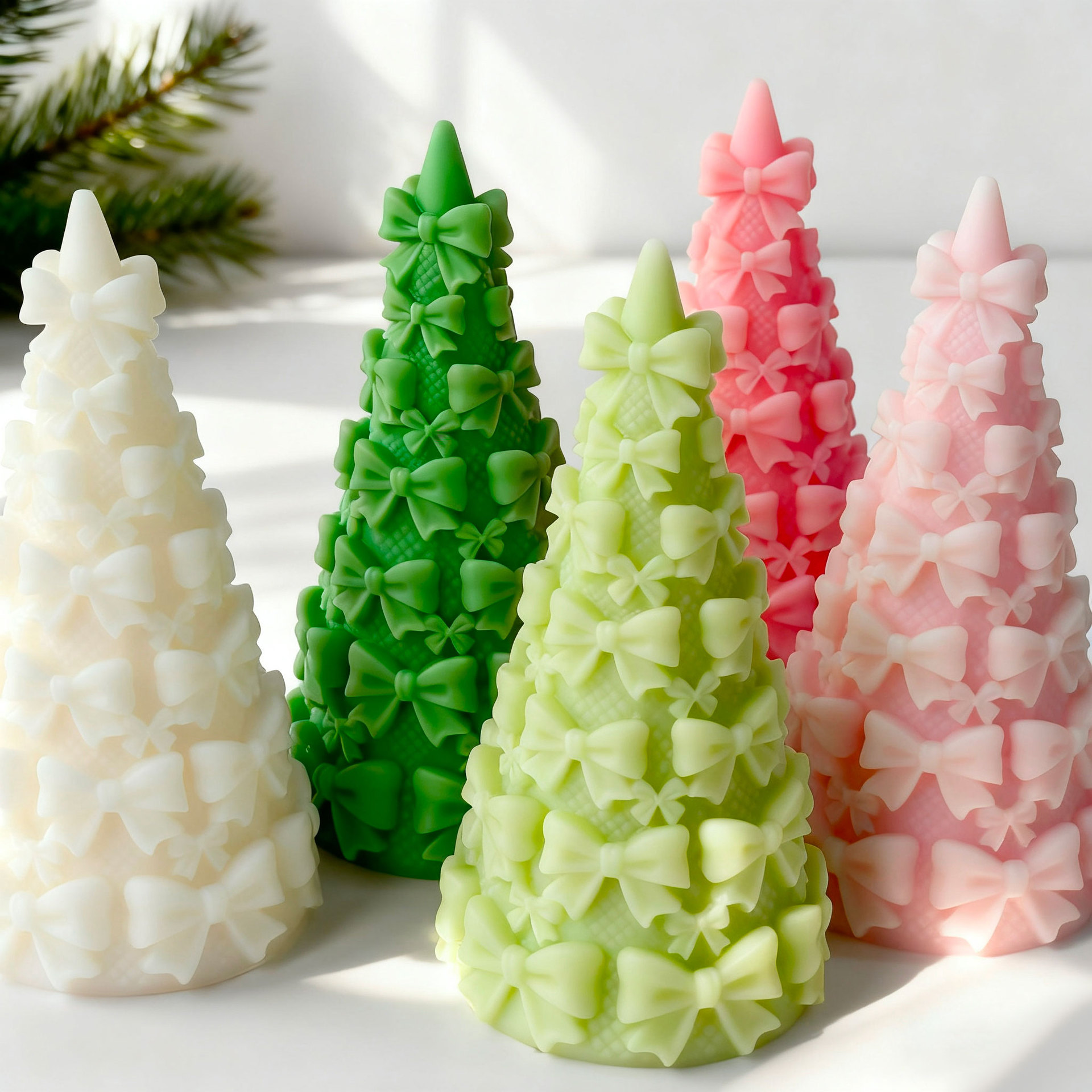 3D Bow Tie Christmas Tree Gift - đánh giá và giá Kraft Box Candle