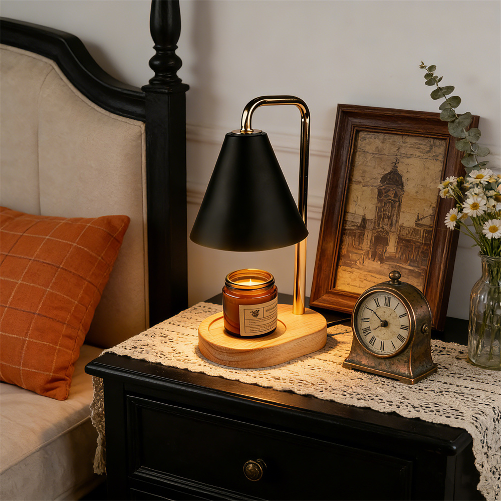 Black Candle Warmer Lamp with  - đánh giá và giá Paraffin Candle Wax