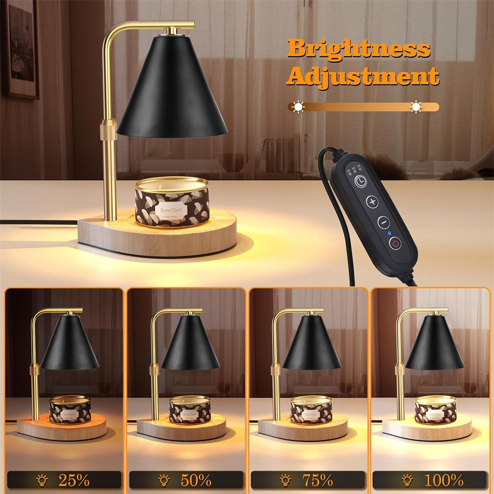 Black Candle Warmer Lamp with  - đánh giá và giá Paraffin Candle Wax