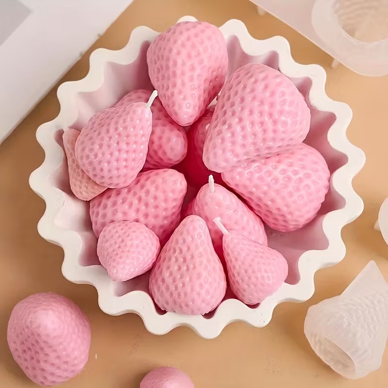 Strawberry Silicone Candle Mol - đánh giá và giá Candle Making Classes