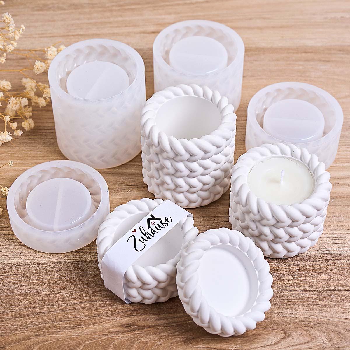 Woven Candle Jar Silicone Mold - đánh giá và giá Kraft Box Candle