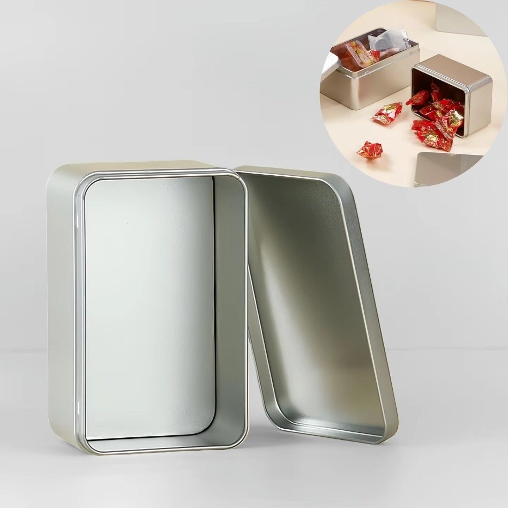 New Solid Color Tin Box Tinpla - đánh giá và giá Tin Container Lid