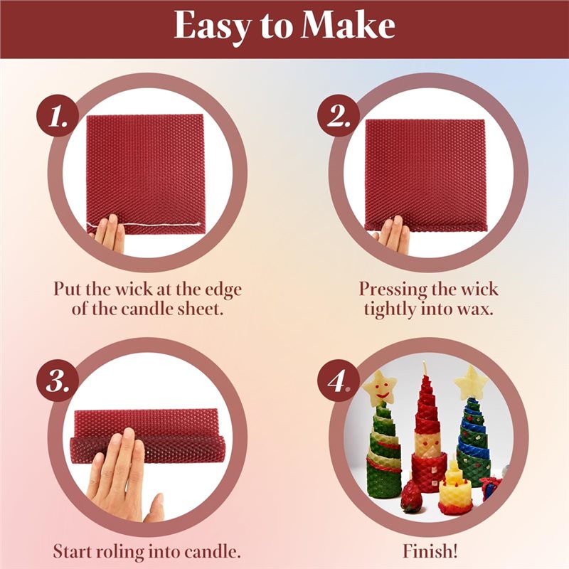 AT21-Bee Swax Sheets(24Pcs), 8 - đánh giá và giá Candle Making Kit For Adults
