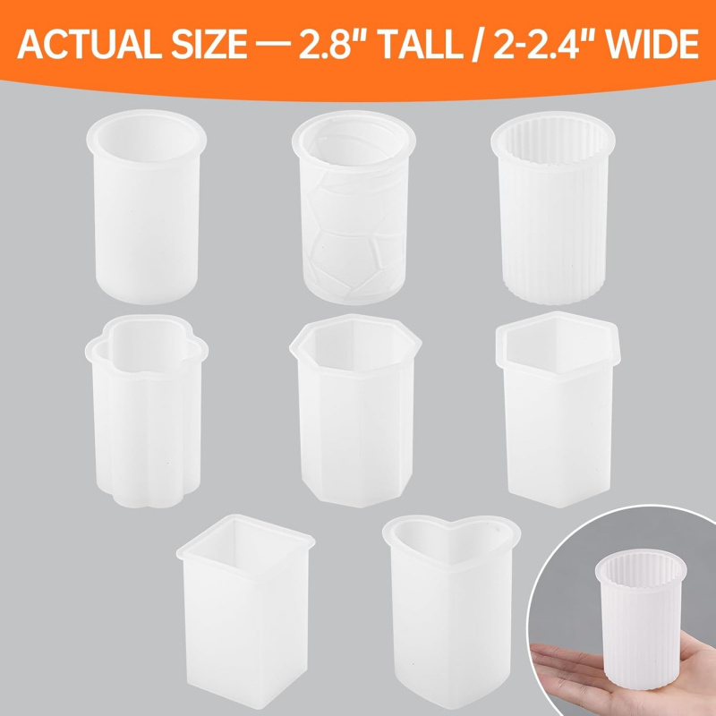 8 Silicone Candle Mold Set，Inc - đánh giá và giá Candle Making Wicks