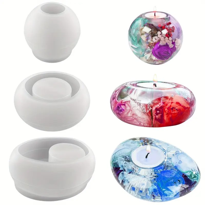 Tealight Candle Holder Resin S - đánh giá và giá Candle Making Classes