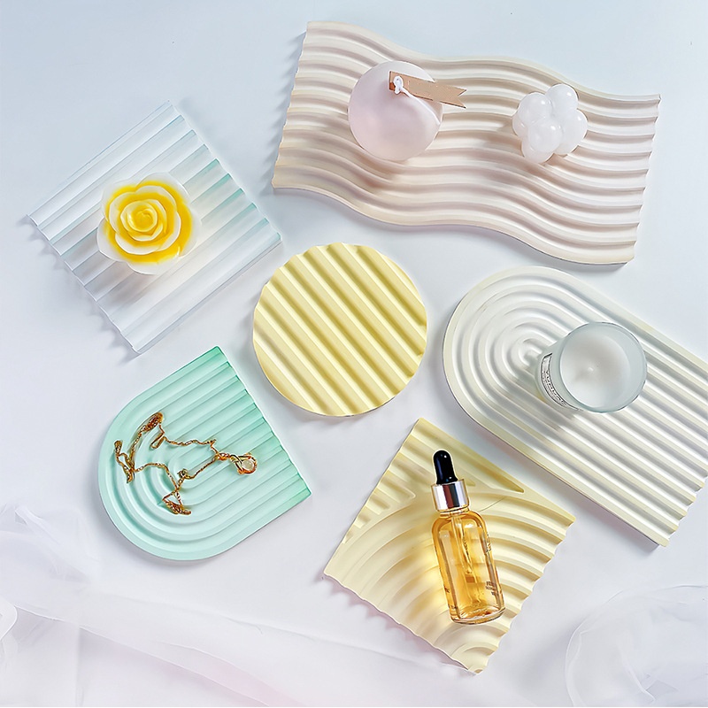 DIY Striped Wave Tray Mold For - đánh giá và giá Candle Making Moulds