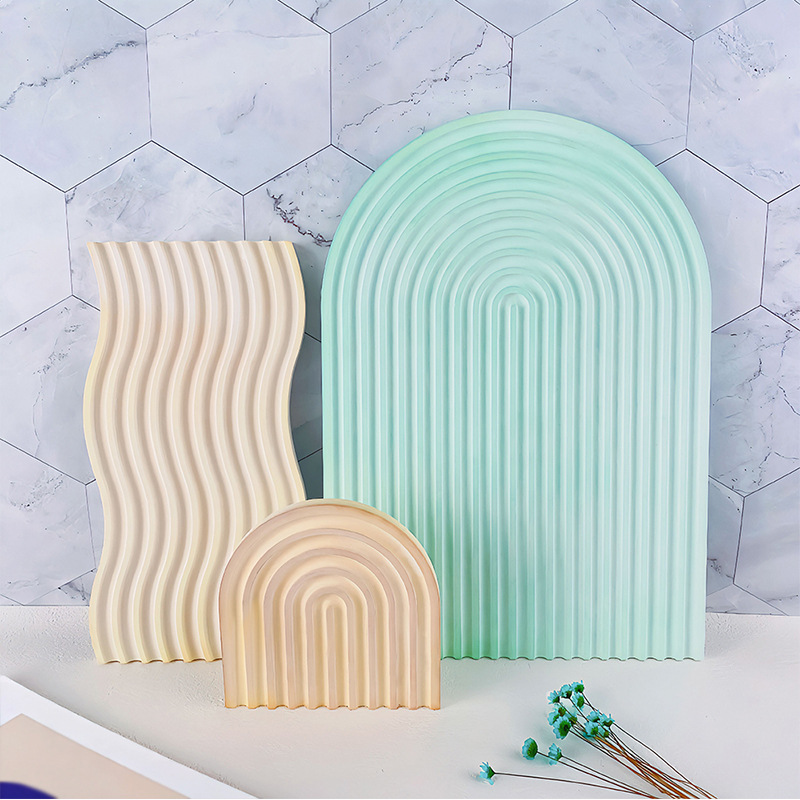 DIY Striped Wave Tray Mold For - đánh giá và giá Candle Making Moulds