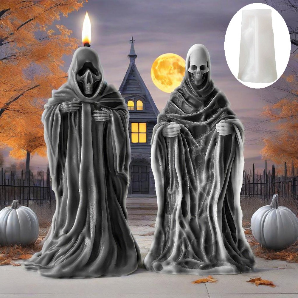 3D Skeleton Scent Candle Silic - đánh giá và giá Candle Making Reno