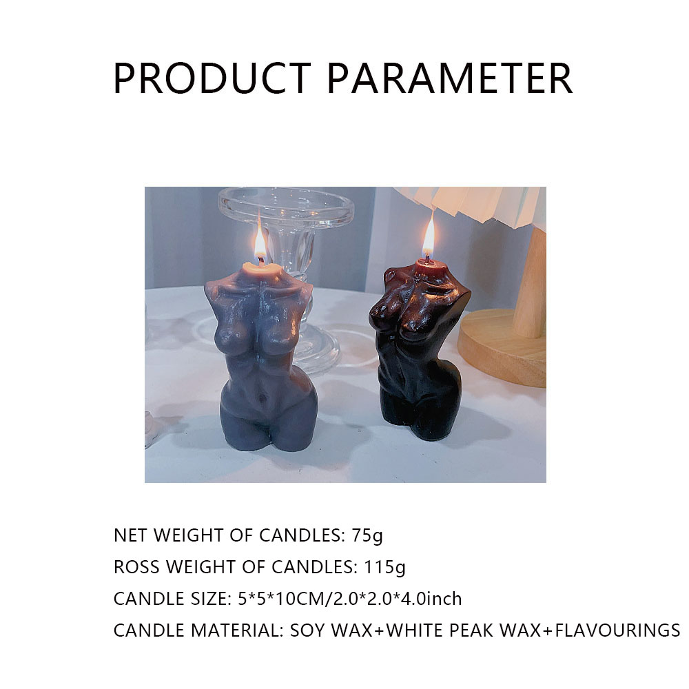 Female Torso Body Shape Scente - đánh giá và giá Paraffin Candle Wax
