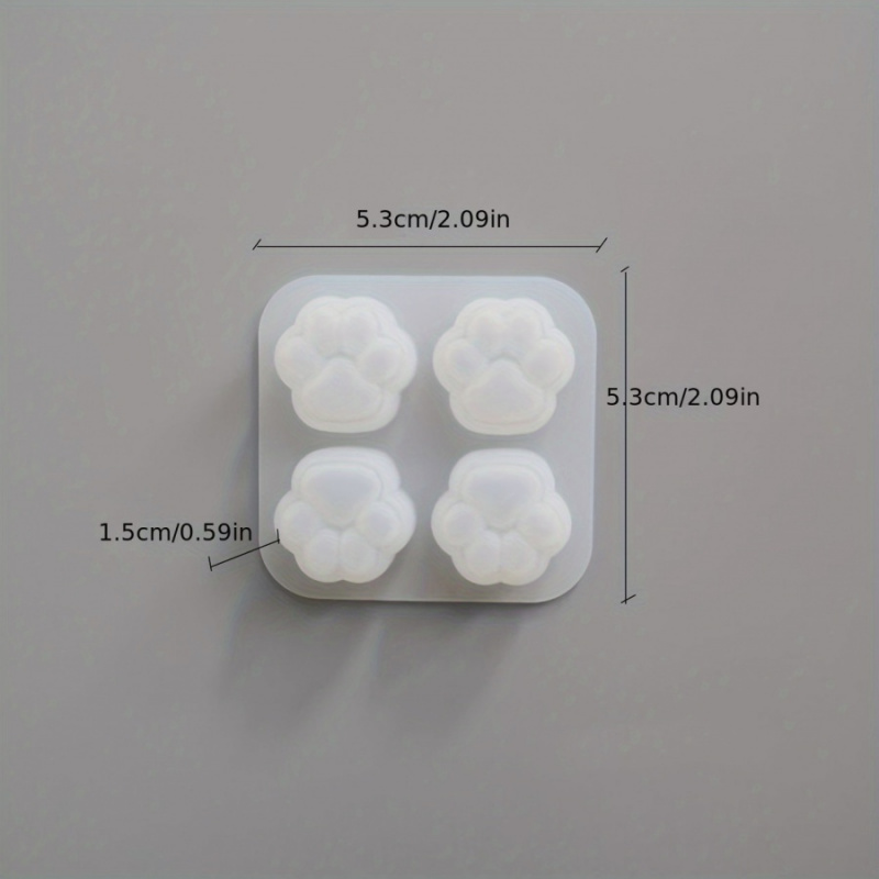 1Cat Paw Pattern Silicone Mold - đánh giá và giá Candle Making Classes
