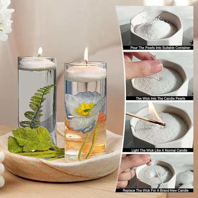 Colorful Pearled Candles Wax w - đánh giá và giá Candle Making Wicks