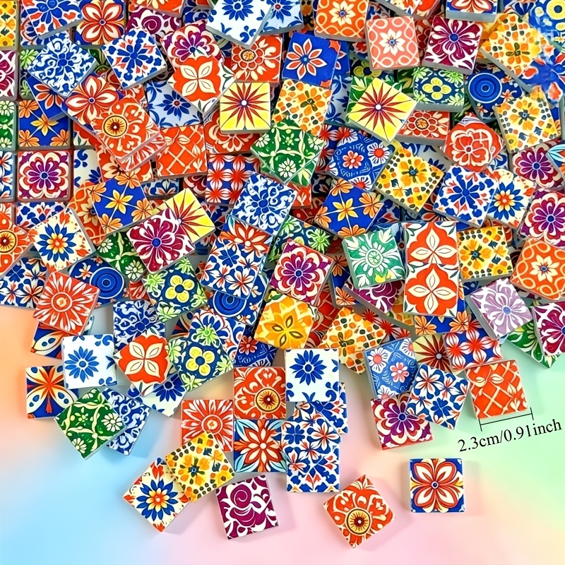 100/200g of Colorful Mosaic Ma - đánh giá và giá Kraft Box Candle