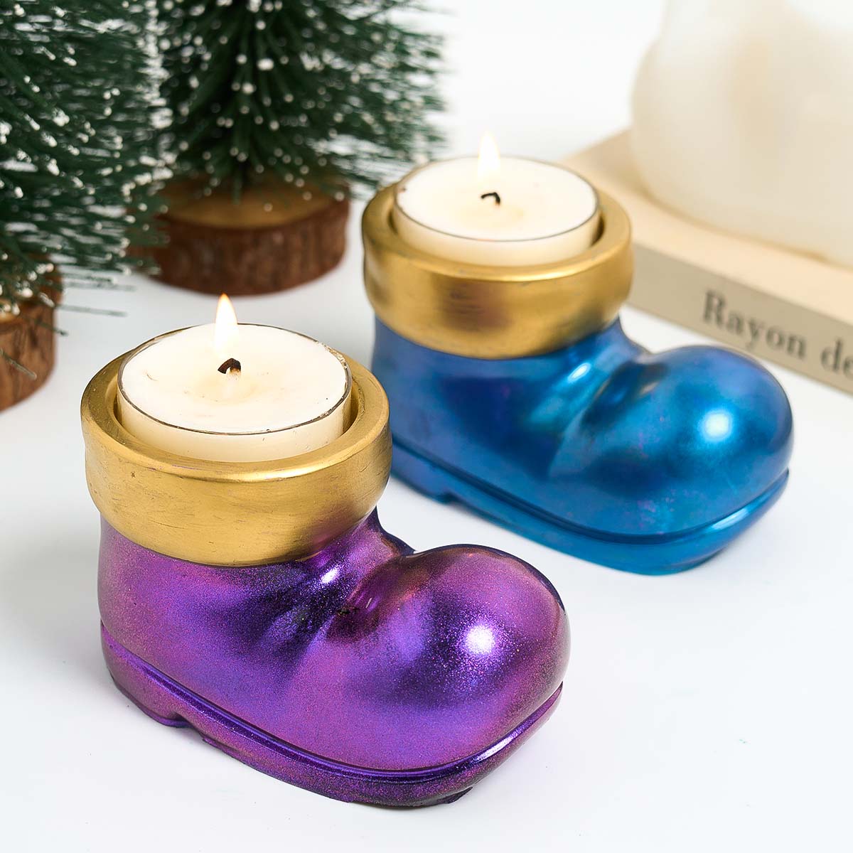 Christmas Boots Shoes Candle H - đánh giá và giá Candle Making Moulds