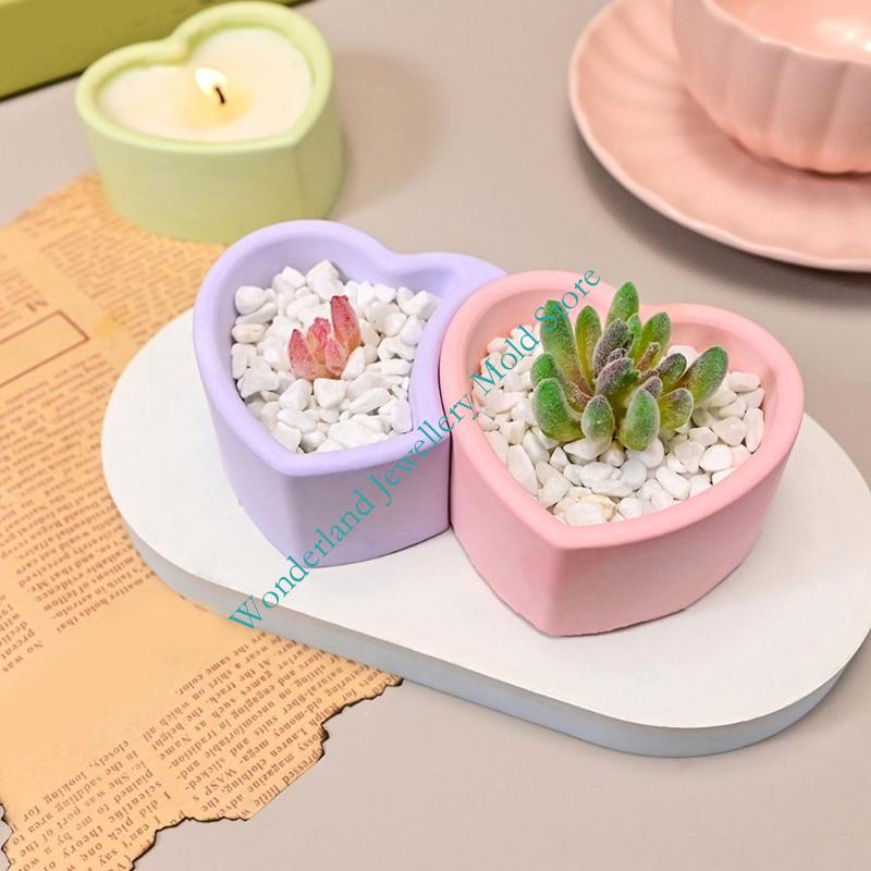 Mốc silicon trái tim H7EB cho  - đánh giá và giá Candle Making Moulds