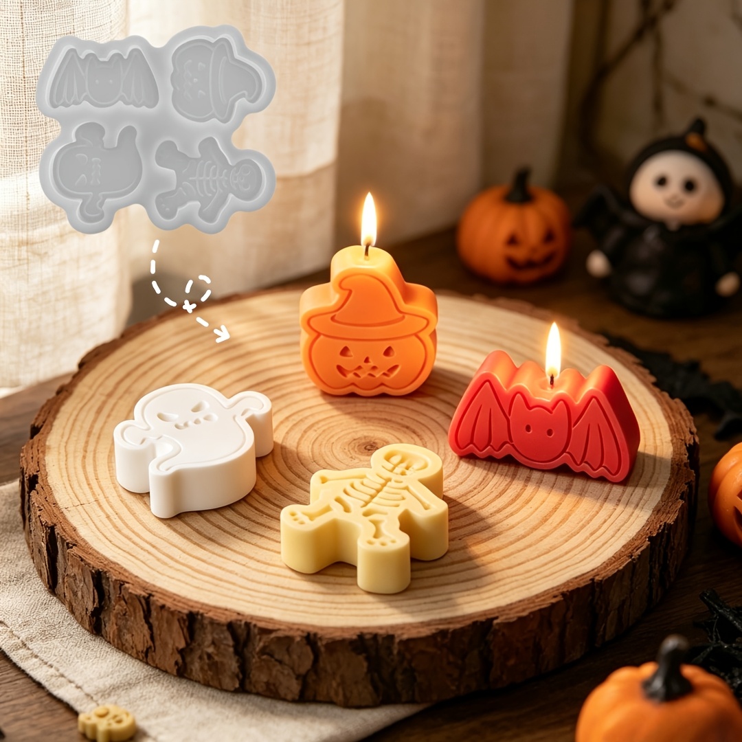 4-cavity silicone resin mold s - đánh giá và giá Candle Making Moulds