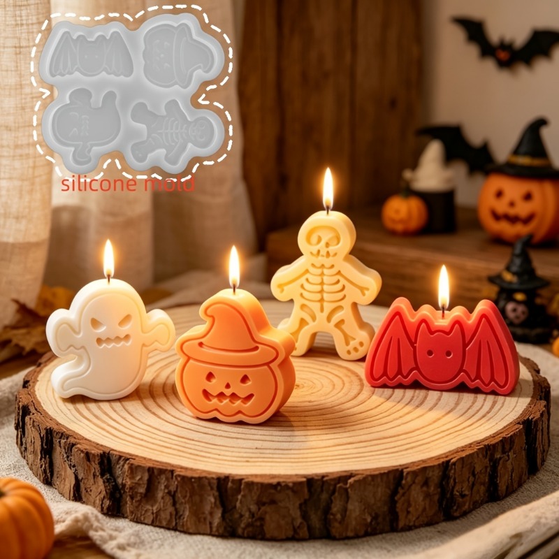4-cavity silicone resin mold s - đánh giá và giá Candle Making Moulds