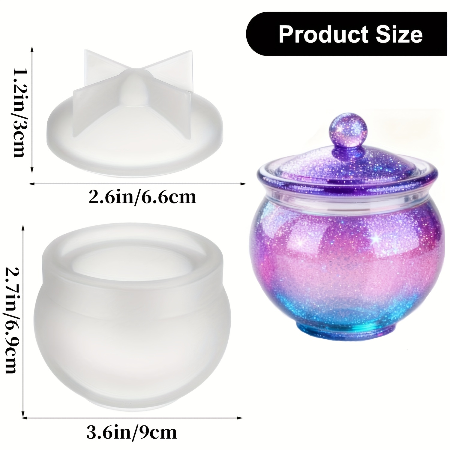 1 set of round resin can molds - đánh giá và giá Candle Making Moulds